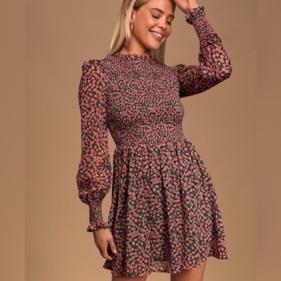 Lulus Dresses & Skirts - LULUS Floral Forever Floral Print Smocked Skater Dress
